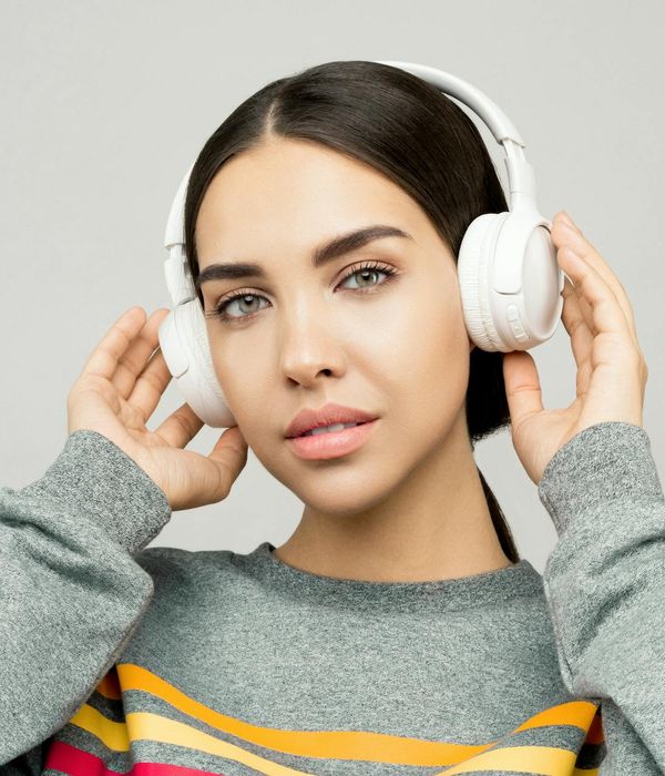 Young woman looking into the distance with clarity and calm focus
